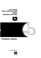 John Deere 444D, 544D, and 644D Loader 1985–1987 Factory Workshop Technical Manual (P/N TM-1341) – preview page 1
