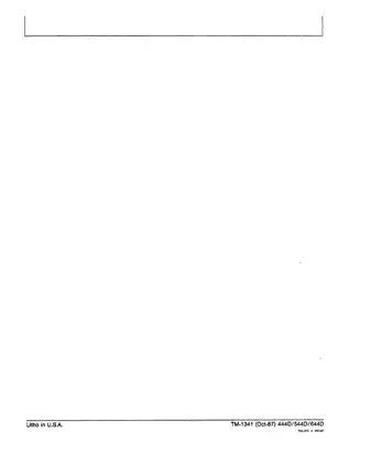 John Deere 444D/544D/644D Loader Technical Manual (TM-1341) Preview image 4
