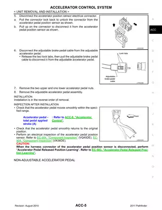 2011 Nissan Pathfinder service manual Preview image 5
