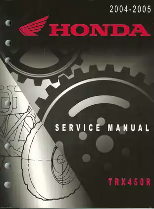 2004-2005 ATV Maintenance and Service Manual Preview image 1