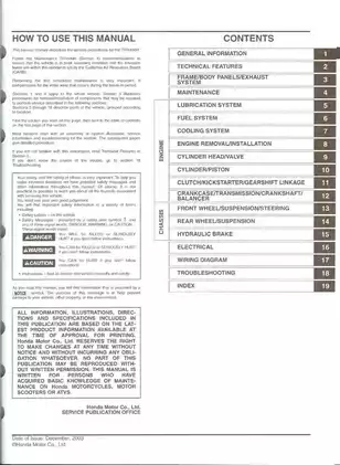 2004-2005 ATV Maintenance and Service Manual Preview image 2