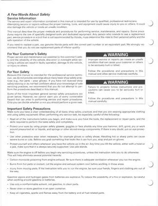 2001-2003 Honda Rubicon TRX500FA ATV service manual Preview image 2