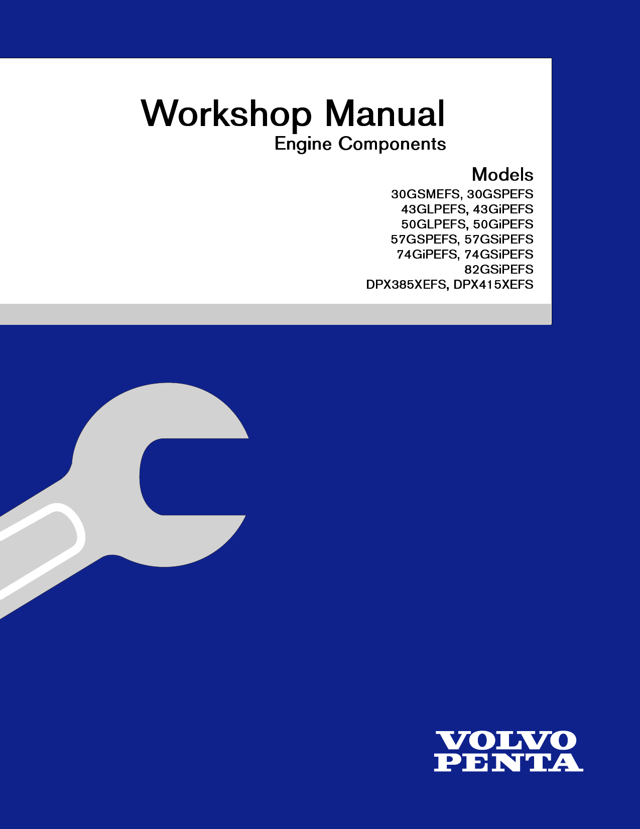 Volvo Penta 3.0 - 8.2 GS Gi GSi, V6, V8 engine workshop manual Preview image 1