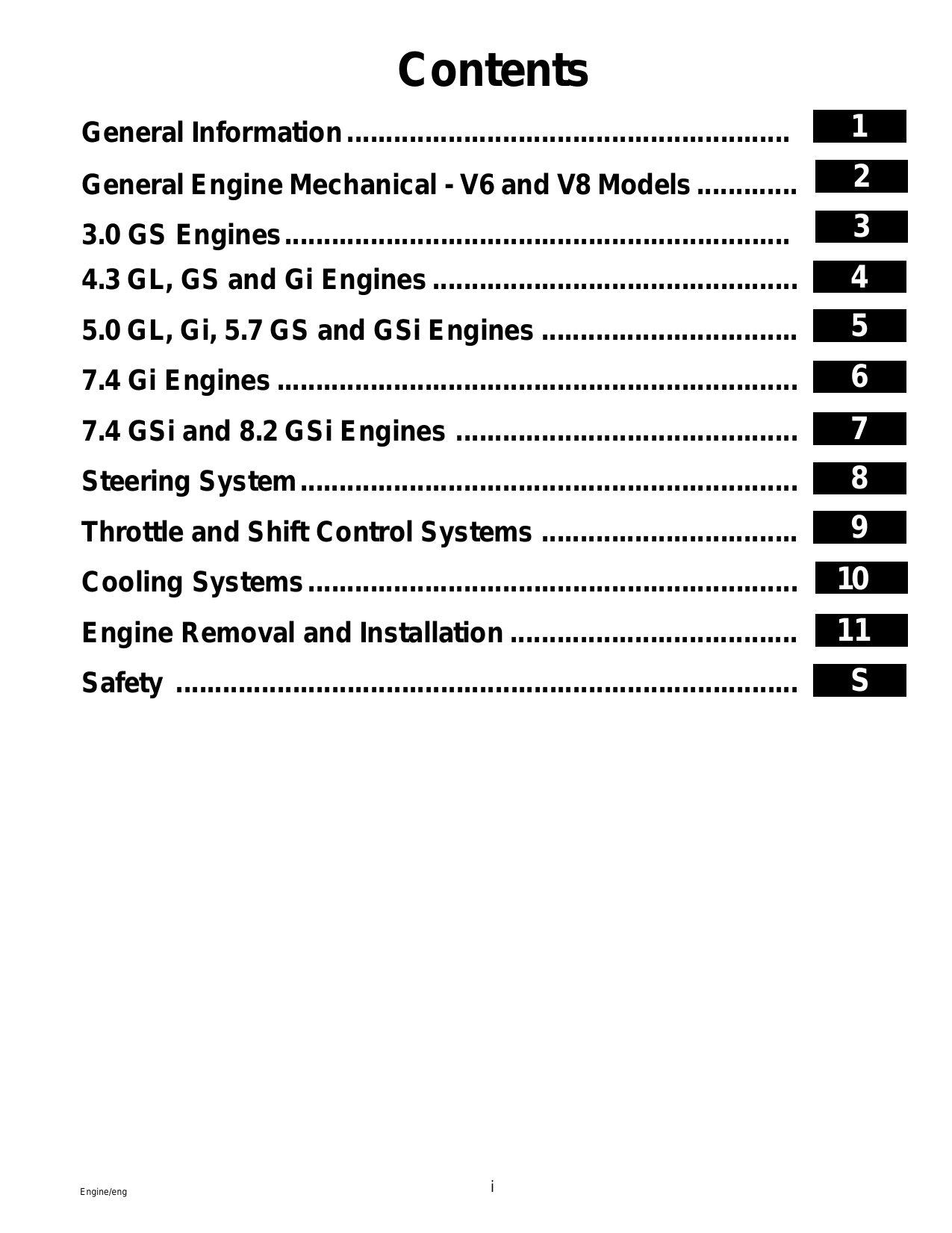 Volvo Penta 3.0 - 8.2 GS Gi GSi, V6, V8 engine workshop manual Preview image 3