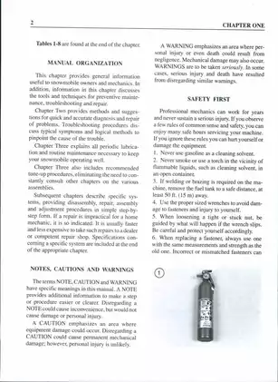1990-1995 Ski-Doo Formula repair manual Preview image 2