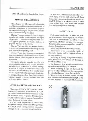 Comprehensive Service Manual for Ski-Doo Snowmobiles (1990-1995 Models) Preview image 2