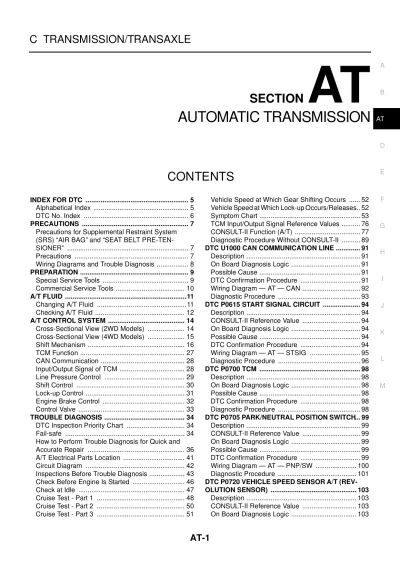 Preview: 2005–2008 Nissan Navara D40 Service Manual (P/N C4256-90954)