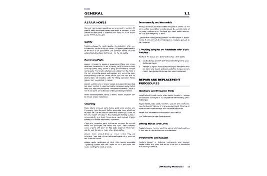 2000-2006 Harley-Davidson Glide, Road King, TLE service manual Preview image 5