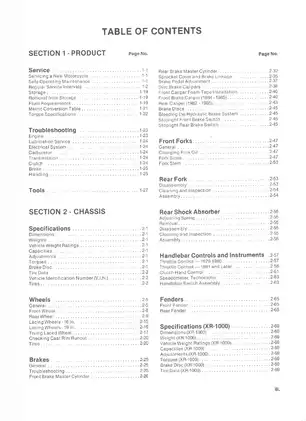 Harley-Davidson XL/XR 1000cc Service Manual (1979-1985) - Maintenance & Repair Guide Preview image 4