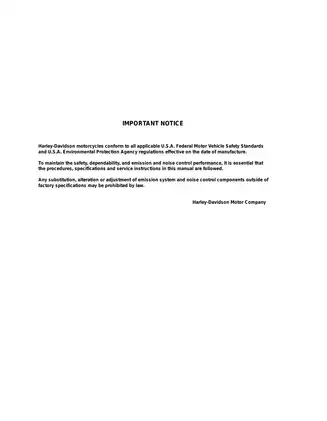 2008 Harley-Davidson V-ROD, Night Rod, VRSC, VRSCDXA , VRSCDX, VRSCDA, VRSCD, VRSCAWA, VRSCAW service manual Preview image 2