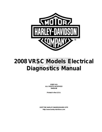 2008 Harley-Davidson V-ROD, Night Rod, VRSC, VRSCDXA , VRSCDX,  VRSCDA, VRSCD, VRSCAWA, VRSCAW manual Preview image 3
