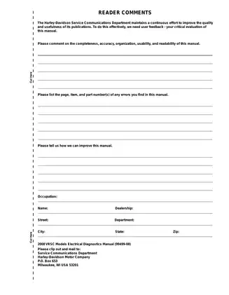 2008 Harley-Davidson V-ROD, Night Rod, VRSC, VRSCDXA , VRSCDX, VRSCDA, VRSCD, VRSCAWA, VRSCAW service manual Preview image 5