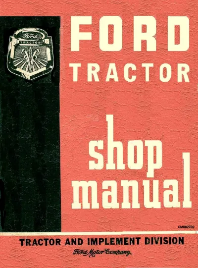 Preview: Ford 600 601 700 701 800 801 900 901 1801 Tractor 1961 Service & Repair Manual