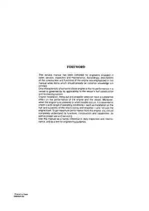 Comprehensive Yanmar Marine Diesel Engine Service Manual (1GM10, 2GM20, 3GM30, SHM35) Preview image 2