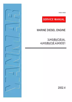 Yanmar Marine Diesel Engine Service Manual (Models: 3JH3E, 4JH3E)