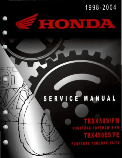 Preview: 1998–2004 Honda Fourtrax Foreman 450 TRX450 TRX450ES/FE, TRX450S/FM Repair & Service Manual (P/N 61HN006)