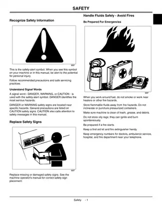 John Deere 2653A Professional Utility Mower Technical Manual (2005) Preview image 5