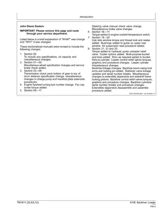John Deere 410E Backhoe Loader Repair Manual - Comprehensive Guide Preview image 3