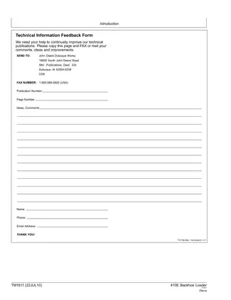 John Deere 410E Backhoe Loader Repair Manual - Comprehensive Guide Preview image 4
