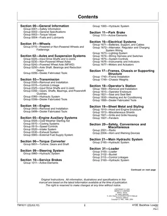 John Deere 410E Backhoe Loader Repair Manual - Comprehensive Guide Preview image 5