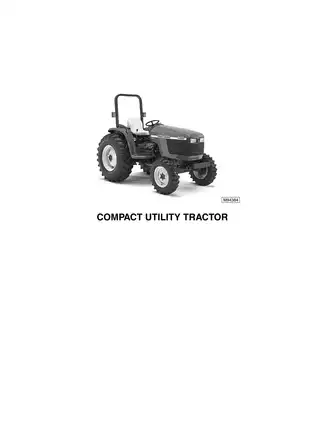 John Deere 4500, 4600, 4700 Compact Utility Tractors Technical Manual Preview image 2
