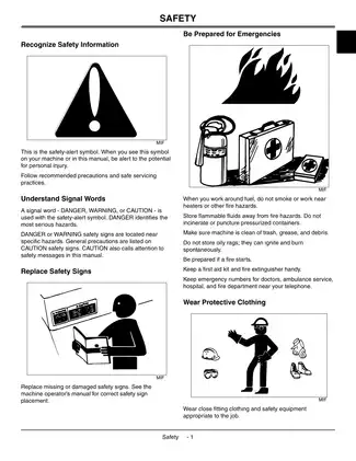 John Deere 180B, 220B, 260B lawn tractor technical service manual Preview image 5