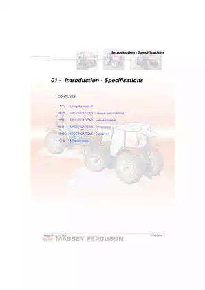 Massey Ferguson MF-5425, MF-5435, MF-5445, MF-5455, MF-5460, MF-5465, MF-5470 workshop service manual Preview image 2