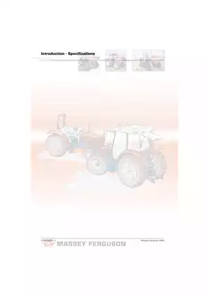 Massey Ferguson MF-5425, MF-5435, MF-5445, MF-5455, MF-5460, MF-5465, MF-5470 workshop service manual Preview image 3