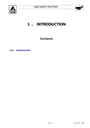 AGCO 6200 Series Tractors Workshop Service Manual Preview image 2