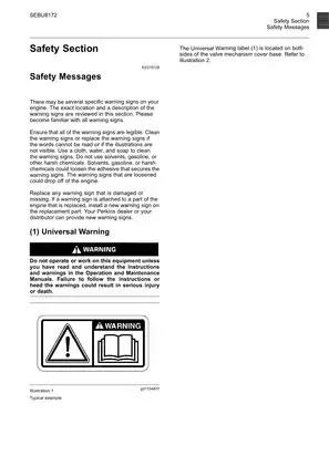 Perkins 1104D Industrial Engine Operation and Maintenance Manual Preview image 5