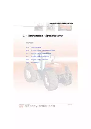 Massey Ferguson 6400 Workshop Service Manual Preview image 3