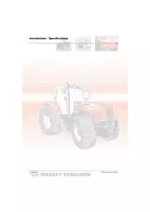Massey Ferguson 6400 Workshop Service Manual Preview image 4