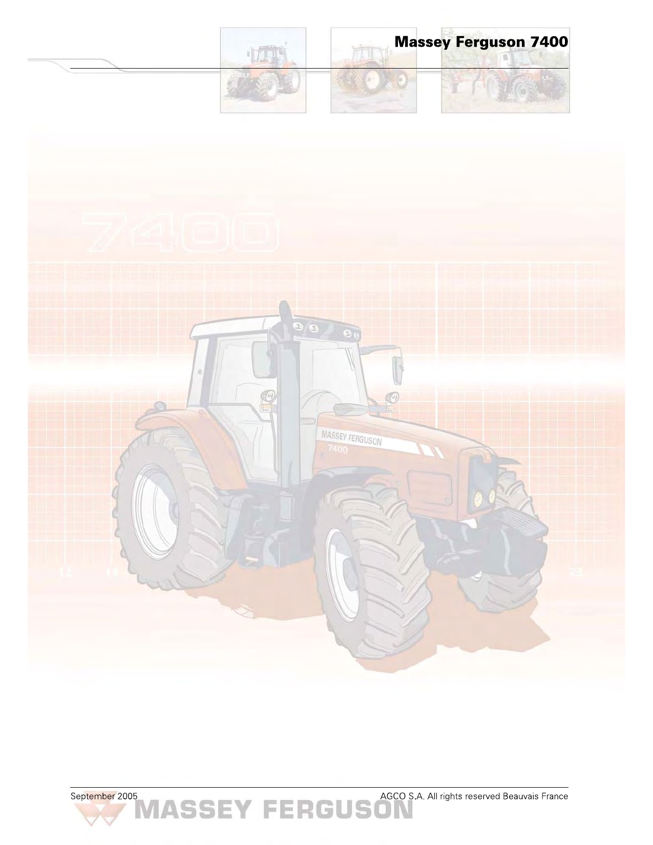 Massey Ferguson 7465, 7470, 7475, 7480, 7485, 7490, 7495 tractor workshop service manual Preview image 2