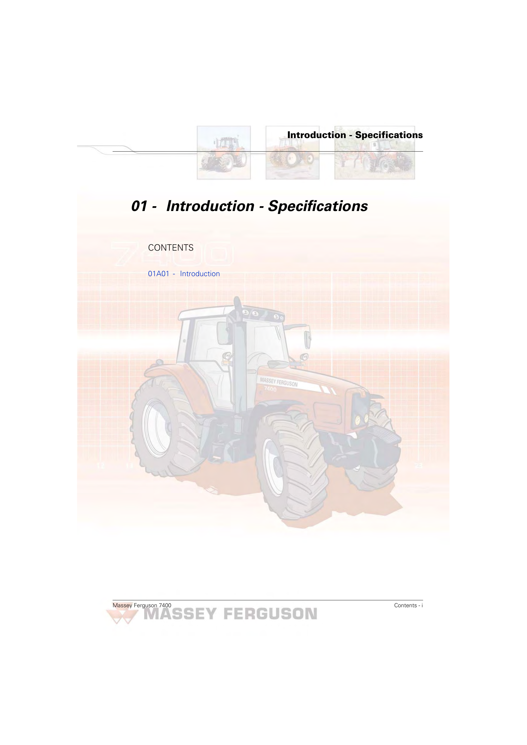 Massey Ferguson 7465, 7470, 7475, 7480, 7485, 7490, 7495 tractor workshop service manual Preview image 3