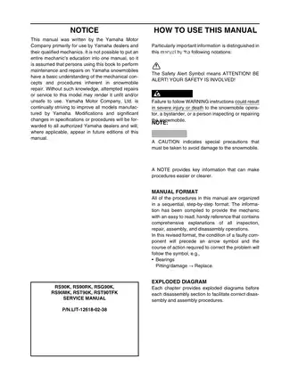 Yamaha Snowmobile Service Manual – Complete Repair Guide Preview image 2