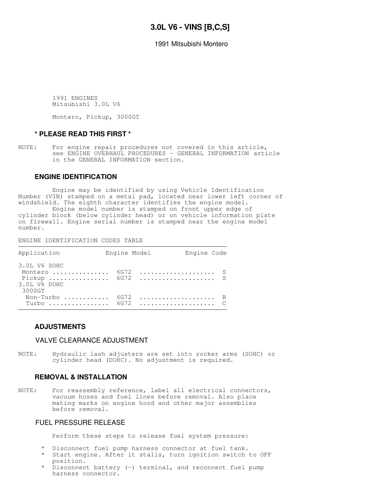 1996-1999 Mitsubishi Montero repair manual