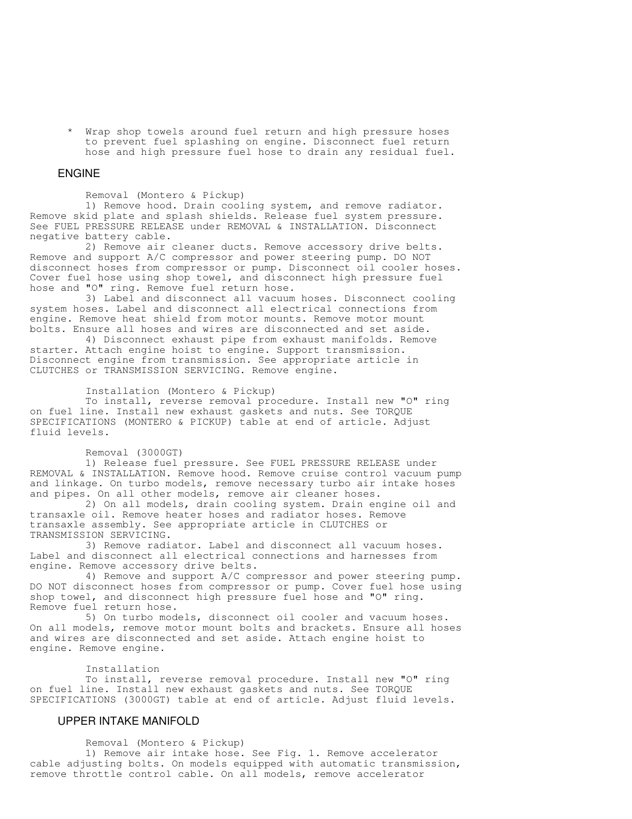 1996-1999 Mitsubishi Montero repair manual Preview image 2