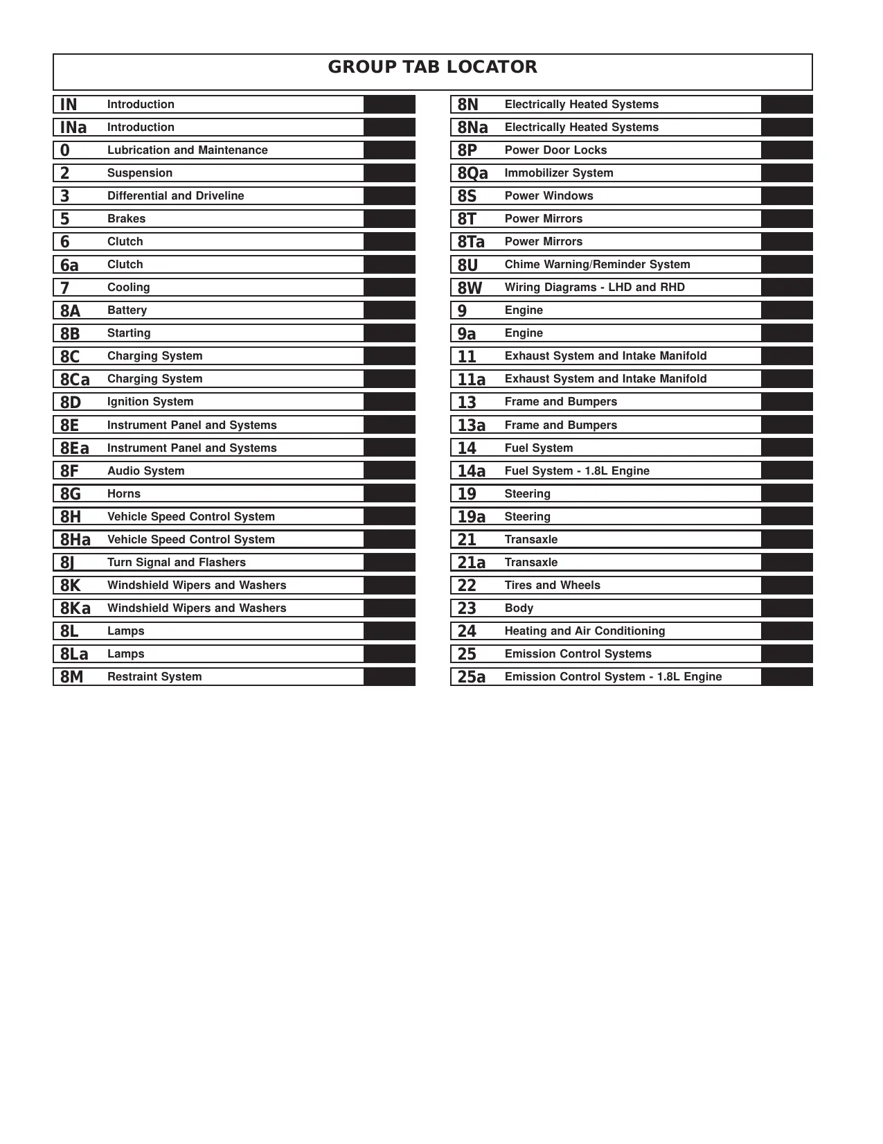 1995-1999 Dodge Neon shop manual