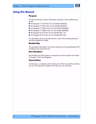 HP Designjet T1100 Series Service Manual - Essential Troubleshooting Guide Preview image 4