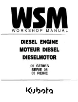 Kubota D905-B(E), D1005-B(E), V1205-B(E), V1205-T-B(E), V1305-B(E), D1105-B(E), V1505-B(E), D1105-T-B(E), V1505-T-B(E), V1805-T-B(E) Diesel Engine Workshop Manual (P/N 01640200040) – preview page 1