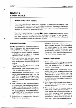 Komatsu 108-1 series, 6D108-1, S6D108-1, SA6D108-1 diesel engine shop manual Preview image 5