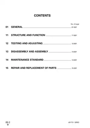 Komatsu 6d170-1 170, S6D170-1, SA6D170-1, SAA6d170-1 diesel engine shop manual Preview image 2