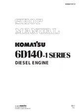 2005 Komatsu 6D140-1 Series Diesel Engine Service Manual (P/N SEBE62120112) – preview page 1