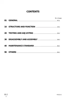 Komatsu HD325-6 HD405-6 2WD dump truck shop manual Preview image 2