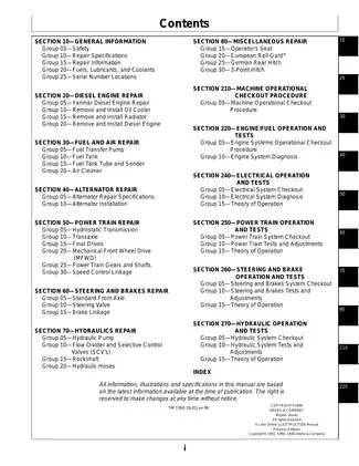 John Deere 655, 755, 855, 955, 756, 856 utility tractor technical manual Preview image 3