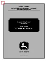 John Deere 4110 / 4115 Technical Manual (P/N TM1984) – preview page 1