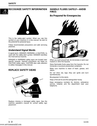 John Deere 425, 445, 455 garden tractor technical repair manual Preview image 3