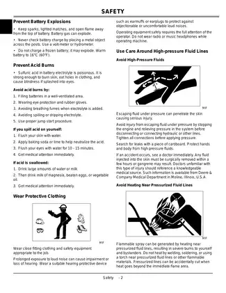 John Deere L100, L110, L120, L130 lawn tractor technical manual Preview image 4