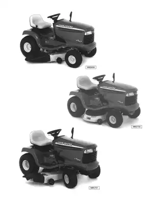 John Deere LT133, LT155 & LT166 Lawn Tractors Technical Manual Preview image 2