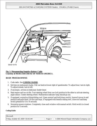 1998-2004 Mercedes SLK repair manual Preview image 3